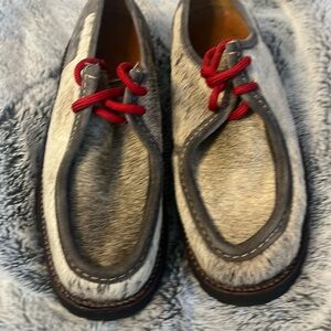 Penelope Chilvers suede Grey Oxford made in France